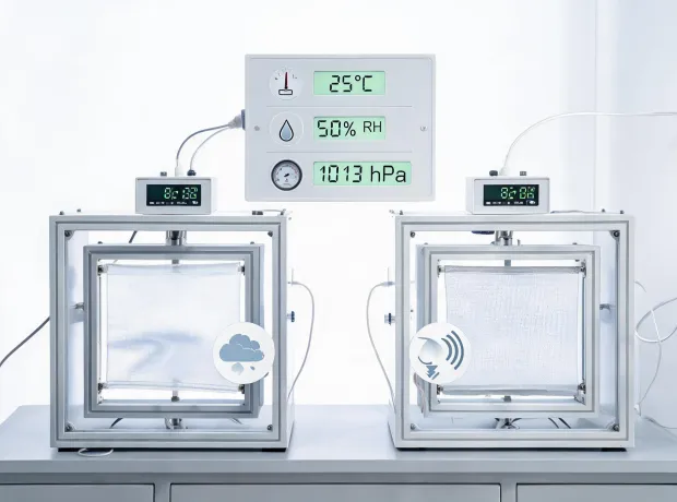 Textile vapor transfer test